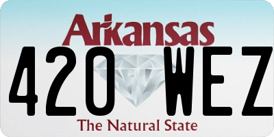 AR license plate 420WEZ