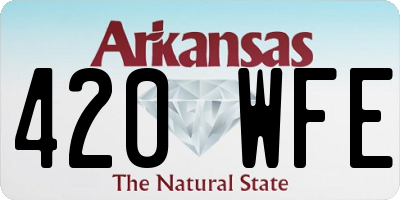 AR license plate 420WFE