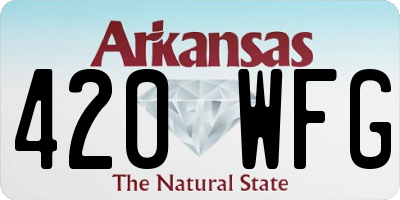 AR license plate 420WFG