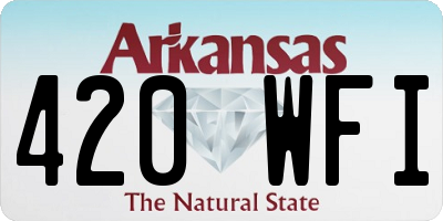 AR license plate 420WFI