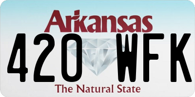 AR license plate 420WFK