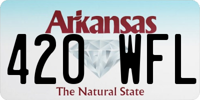 AR license plate 420WFL