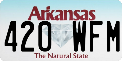 AR license plate 420WFM