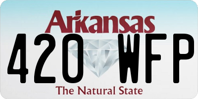 AR license plate 420WFP