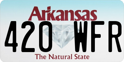 AR license plate 420WFR