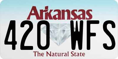 AR license plate 420WFS