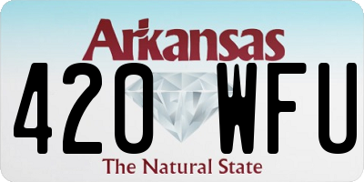 AR license plate 420WFU