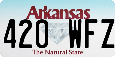 AR license plate 420WFZ