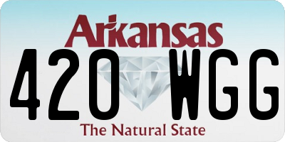 AR license plate 420WGG