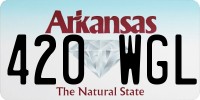 AR license plate 420WGL