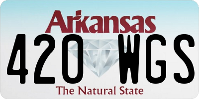 AR license plate 420WGS