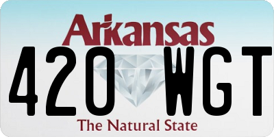 AR license plate 420WGT