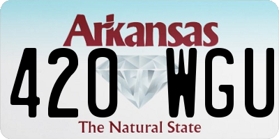AR license plate 420WGU
