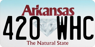 AR license plate 420WHC