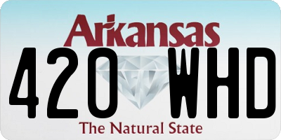 AR license plate 420WHD