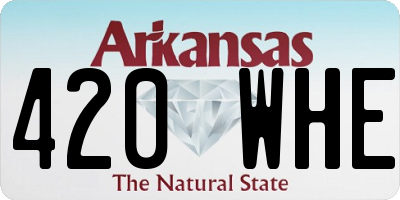AR license plate 420WHE