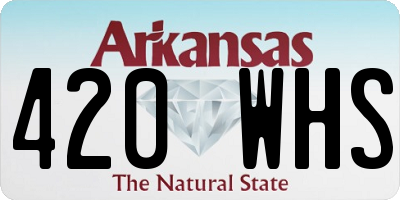 AR license plate 420WHS