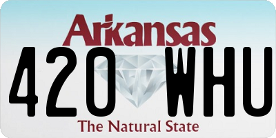 AR license plate 420WHU