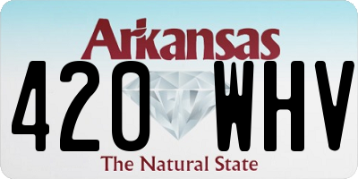 AR license plate 420WHV