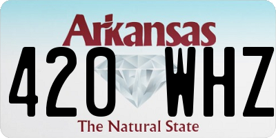 AR license plate 420WHZ