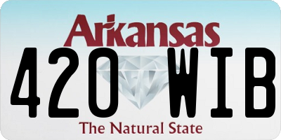 AR license plate 420WIB