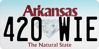 AR license plate 420WIE