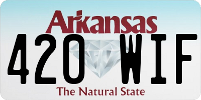 AR license plate 420WIF