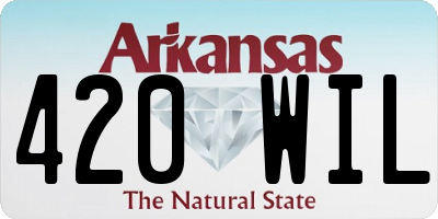 AR license plate 420WIL