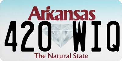 AR license plate 420WIQ