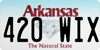 AR license plate 420WIX