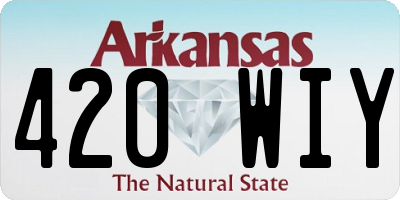 AR license plate 420WIY