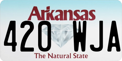 AR license plate 420WJA