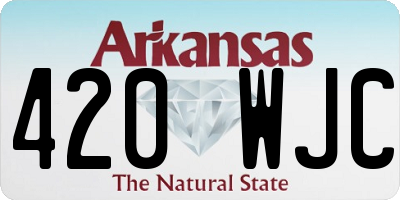 AR license plate 420WJC