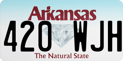 AR license plate 420WJH