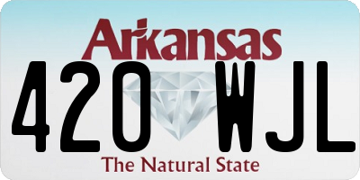 AR license plate 420WJL