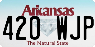 AR license plate 420WJP