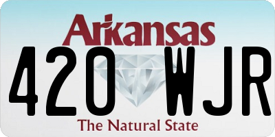 AR license plate 420WJR