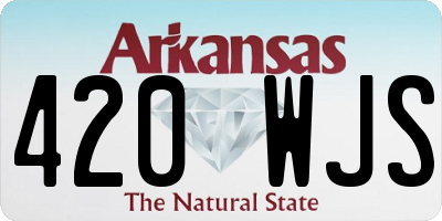 AR license plate 420WJS