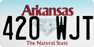 AR license plate 420WJT
