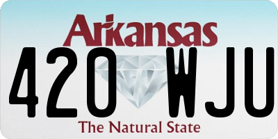 AR license plate 420WJU