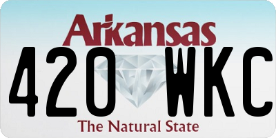 AR license plate 420WKC