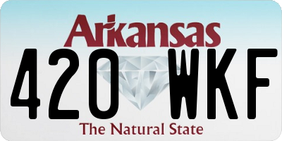 AR license plate 420WKF