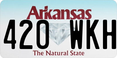 AR license plate 420WKH