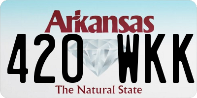 AR license plate 420WKK