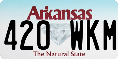 AR license plate 420WKM