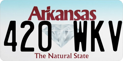 AR license plate 420WKV