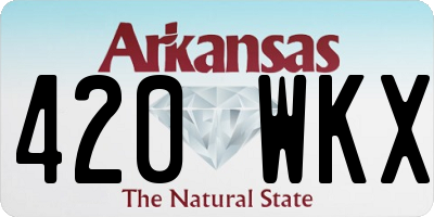 AR license plate 420WKX