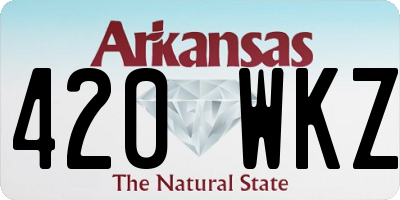 AR license plate 420WKZ