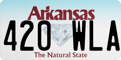 AR license plate 420WLA