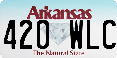 AR license plate 420WLC